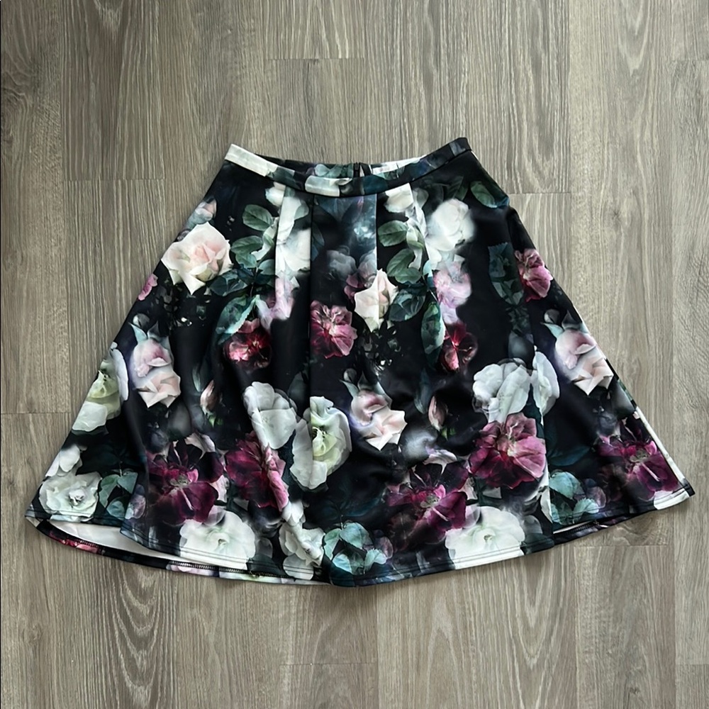 Ardene Floral A-Line Skirt